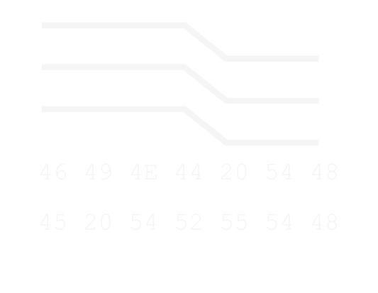 Sleeve circuit with FIND THE TRUTH encoded in hexadecimal