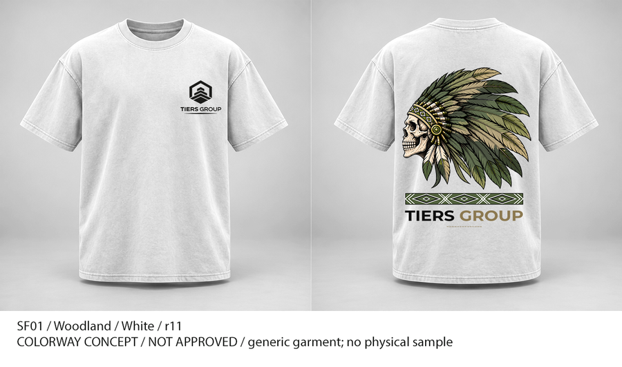 Woodland / White garments